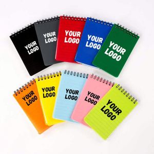 Custom A5 Size Waterproof Stone Paper Top Spiral Bound Memo Notebook PP Saddle Stitching Colored Notepads for Outdoor Office Use - Product Image 2