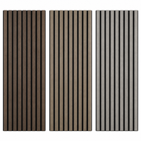 Panneaux muraux en lattes de bois en gros, insonorisants, en MDF, Akupanel, ignifuges, panneaux muraux acoustiques en lattes de bois, vente en gros