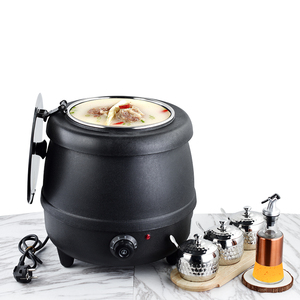 Nồi giữ nóng thức ăn tự chọn thương mại 10L màu đen, chất liệu thép 201-Aluminum, dùng cho khách sạn - Product Image 2