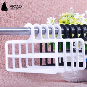 Quảng Trường Hai Lớp Đen Khăn Đứng Nhựa Scarf Hanger Organizer - Product Image 4
