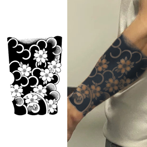 Tatuaje temporal, tatuaje semipermanente, resistente al agua, a prueba de sudor, dura 2 semanas, tatuaje antifricción a base de hierbas realista para el cuerpo del brazo - Product Image 1