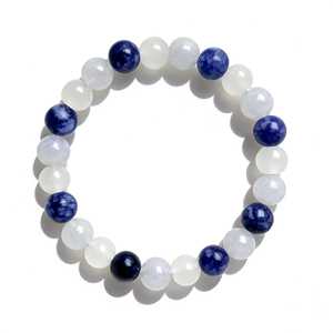 Bracelet DAISY xiaod, bleu, saphir de mer, améliore la patience, apaise les émotions et aide à maintenir une esprit serein. C - Product Image 5