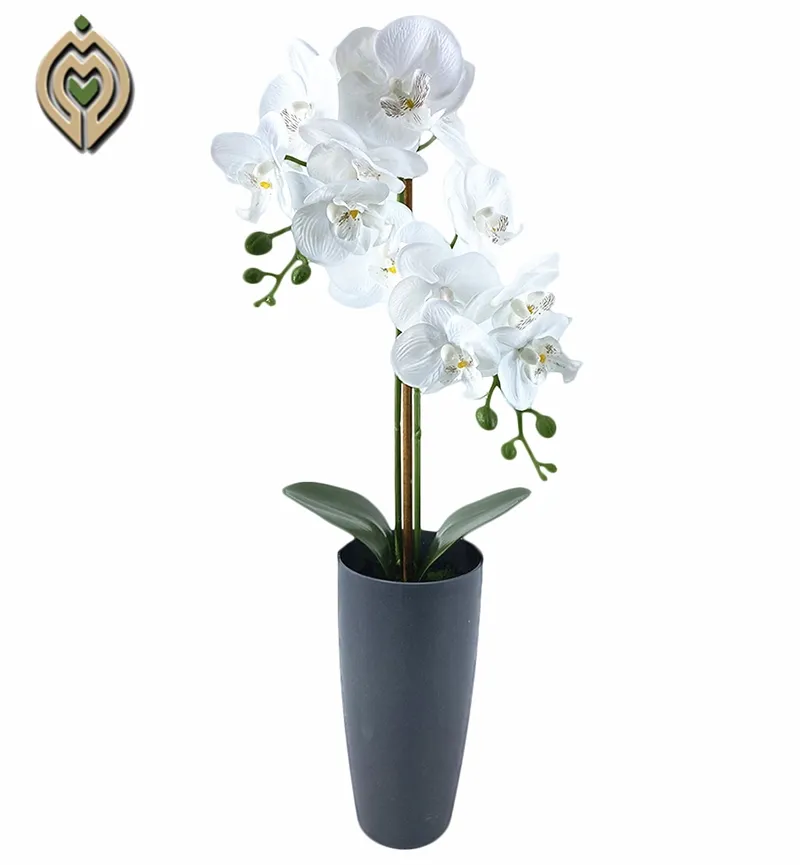 Prezzi all'ingrosso delle piante dell'orchidea dei grandi fiori artificiali commerciali a basso costo per il salone
