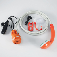 Douche de camping portable intelligente en plastique rechargeable avec fonction toilettes