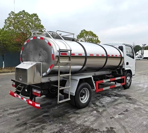 Camión de transporte de leche de oveja de acero inoxidable de grado alimenticio Dongfeng RHD y LHD para el transporte y venta de leche de cabra en fábricas lecheras - Product Image 5