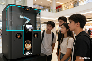 Robot Barista Autonomo: Personalizzazione Immagine Freestyle e Sistema di Raffreddamento Professionale per Caffetterie - Product Image 5