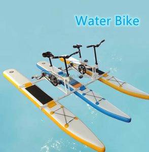 水上乐园设备新设计双人充气水上自行车垫板踏板船 - Product Image 2