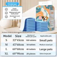 Couches absorbantes jetables épaissies en non-tissé pour chiens, chats et lapins, désodorisantes et anti-urine, hygiéniques
