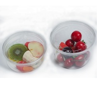 Gobelet en plastique PET avec couvercle, 8 oz, 12 oz, 16 oz, 24 oz, 32 oz, bol à acai en plastique, récipient de livraison en PET/PLA avec logo personnalisé