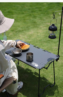 Table pliante rectangulaire tactique SunnyFeel Mountain Gate Lingying IGT pour le camping, les pique-niques et les activités de plein air, mobilier multifonctionnel