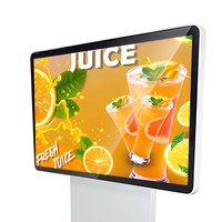 Kiosque tactile vertical d'intérieur de 55 pouces, Android tout-en-un, 360 degrés °   Affichage numérique rotatif