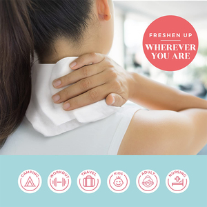 可定制一次性10pcs XL身体湿巾淋浴湿巾成人沐浴身体湿巾不冲洗 - Product Image 3