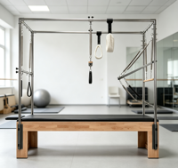 OEM Ensemble d'équipement de Pilates en bois de chêne : Lit de Pilates, Reformer, Cadillac, pour entraînement corporel complet multifonctionnel à domicile, à vendre
