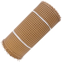 Tissage synthétique de meubles PE PVC personnalisé en gros Matériau naturel brut Canne en plastique Sangle de rotin Rouleaux de rotin