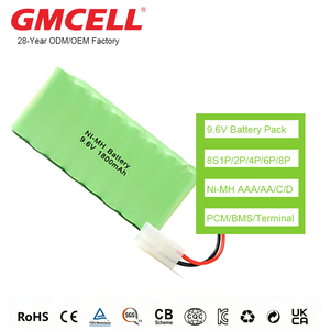 Paquete de Baterías Recargables Ni-MH 8S2P 9.6V, Baterías NIMH 8S3p/4p/6p/8P AAA AA C D para Herramientas Eléctricas - Product Image 1
