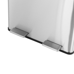 2 Fächer 30L Edelstahl Mülleimer Mülleimer Papierkorb mit Lager pedal Soft Close Deckel - Product Image 2