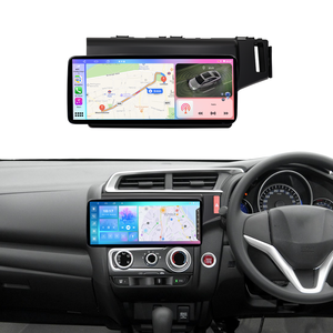 หน้าจอสัมผัสขนาด 12.3 นิ้ว ระบบนำทาง GPS มัลติมีเดีย Carplay ติดตั้งบนแผงหน้าปัด DSP สำหรับ<span class=keywords><strong>รถ</strong></span>ยนต์ฮอนด้า ฟิต ปี 2014-2020 วิทยุติด<span class=keywords><strong>รถ</strong></span>ยนต์ระบบแอนดรอยด์ - Product Image 1