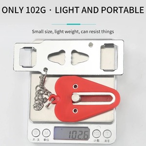 Verrou de porte portable de sécurité, sans perçage, manuel, pour chambre d'hôtel, pour ajouter des trous de sécurité, amovible pour la sécurité en voyage, 1 pièce - Product Image 5
