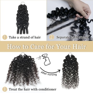 Extensiones de Cabello Virgen Vietnamita 12A 100% Natural sin Procesar, Puntas de 100g, Plumas para Trenzar, Extensiones de Ganchillo, Doble Trama a Máquina, Cabello Rizado a Granel - Product Image 4