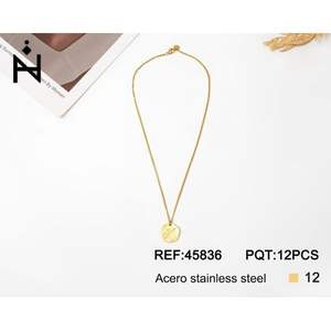 Collier en acier inoxydable avec lettre X 1,9 cm, collier ras du cou tendance à une seule face - Product Image 3