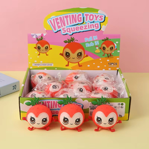 Dragon Fruit Squishy <b>Toy</b> Slow Rising Stress Relief Sensory Fidget Ball for Girls Boys Kids Adults Office <b>Desk</b> - Product Image 2