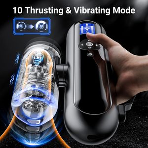 Masturbador Masculino, Juguete Sexual para Hombres con 4 Niveles de Empuje y 10 Velocidades de Vibración, Control por Aplicación con IA, Máquina Sexual, Juguete para Sexo Oral - Product Image 4