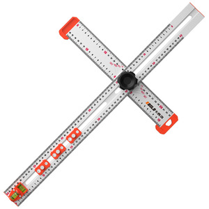 Casillas Multi-Functional <b>Measuring</b> <b>Tool</b> 40 Cm Cross Ruler With Level And Angle Gauge For Woodworking - Product Image 1