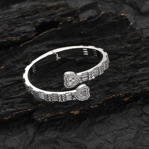 Pulsera de Pareja con Circonita, Pulsera de Cobre con Incrustaciones de Circonio, Pulsera de Pareja Chapada en Oro. Collar Lijing de Moda Tanjing - Product Image 2