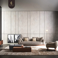Juego de sofá diván para sala de estar de importación moderna italiana, sofá grande de prensa suave, sofá de esquina de tela de madera minimalista para muebles de Villa