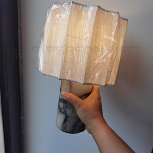Real Calacatta Viola Marble Rechargeable <strong>Table</strong> <strong>Lamp</strong> with 3 Color <strong>Touch</strong> Dimming - Product Image 6