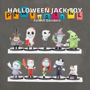 ของขวัญวันฮาโลวีนของตกแต่งรถการ์ตูน PVC แจ็คคริสต์มาส skellington โมเดล Q - Product Image 2