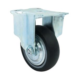 Hochleistungs-Drehscheiben-Laufräder 4 Zoll grau tpr mittelschweres Lenkrad - Product Image 4