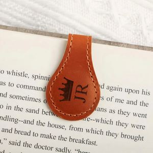 Marcapáginas Magnéticos de Cuero Personalizados con Grabado de Texto y Logotipo, Clip de Regalo Clásico Reutilizable, Agradecimiento al Profesor, Graduación - Product Image 3