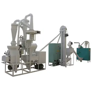 Moulin à farine de maïs grain machine à moudre le maïs ligne de processus de production de farine de blé machines équipement usine