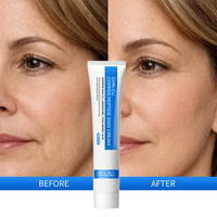 Crème hydratante raffermissante anti-rides au peptide de cuivre bleu, marque privée, GHK-Cu, collagène, peptide, crème rajeunissante pour le visage