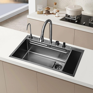 อ่างล้างจานในครัวอ่าง201/304สแตนเลสสตีลอเนกประสงค์ทันสมัย - Product Image 6