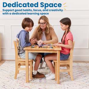 Meubles d'école en bois massif pour crèche Montessori, ensemble bureau et chaise pour enfant, mobilier et équipement préscolaire pour tout-petits - Product Image 2
