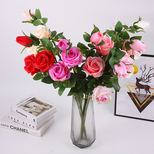 Rosas Artificiales de Alta Fidelidad, Multicolores, Simulación, Decoraciones para Bodas y Hogar - Product Image 2