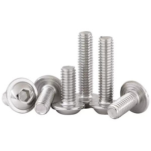 Tornillo de <span class=keywords><strong>Cabeza</strong></span> Redonda con Arandela y Collarín, <span class=keywords><strong>Hexagonal</strong></span>, de Acero Inoxidable 304 A2, ISO7380.2, M2 M2.5 M3 M4 M5 M6 M8 - Product Image 5