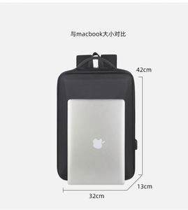Mochila Negra Personalizada para Portátil, para Hombres, Universidad, Escuela, con Carcasa Rígida, Cierre de Cremallera, Impermeable, para Motocicleta, Venta al Por Mayor - Product Image 3
