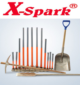 X-Spark nouvelle version marteau en laiton cuivre non magnétique sans étincelle avec manche en fibre de verre OEM personnalisable pour les applications de frappe - Product Image 2