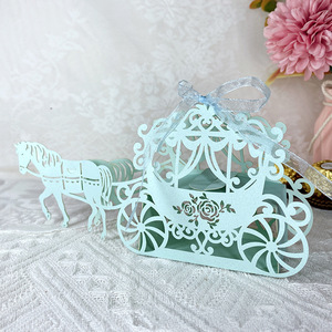 Invitaciones de Boda y Quinceañera <span class=keywords><strong>Pop</strong></span>-Up 3D Personalizadas en Papel Perlado de 250g con Corte Láser, Diseño de Carruaje de <span class=keywords><strong>Cenicienta</strong></span>, Marca Mery, ¡Oferta! - Product Image 5