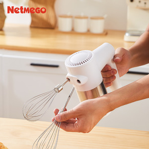 Netmego Wireless Electric Egg Beater Rechargeable Handheld Mixer For Baking With Wire Whip Accessory - Product Image 2