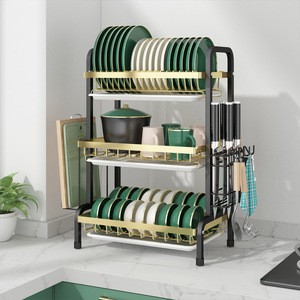 Creative Design Tableware Holder Stainless Steel Dish Rack Best Quality Kitchen Plate Storage Dish Rack For Dishwasher