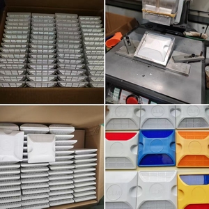 Nhà máy mẫu miễn phí đường cao tốc phản quang nhựa đường Stud không thấm nước IP68 kỹ thuật nhựa Cat Eye giao thông an toàn đánh dấu - Product Image 3