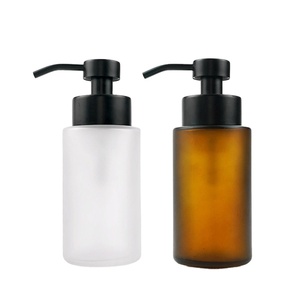 Flacon de shampoing de luxe personnalisé vide avec tête de pompe en acier inoxydable, flacon de lavage des mains - Product Image 1