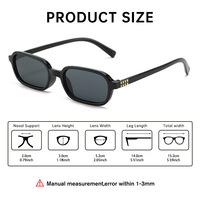 Lunettes PC carrées à petite monture pour femmes - Protection UV400 haut de gamme et élégante pour l'extérieur - Vente en gros