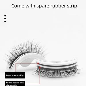 Pinky leem Custom Private Label No Glue Self <b>Adhesive</b> <b>Eyelash</b> Vendor Strip Eye Tresluces Lashes <b>Reusable</b> Self <b>Adhesive</b> <b>Eyelashes</b> - Product Image 3