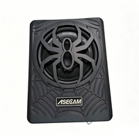 10 pouces 1200W voiture Audio haute puissance voiture sous siège Subwoofer haut-parleur Ultra-mince stéréo actif Subwoofer avec lumières LED