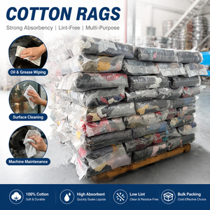 Trapos <span class=keywords><strong>de</strong></span> Limpieza <span class=keywords><strong>de</strong></span> Tela <span class=keywords><strong>de</strong></span> Algodón <span class=keywords><strong>de</strong></span> Color <span class=keywords><strong>de</strong></span> Alta Calidad, Paquete <span class=keywords><strong>de</strong></span> 10 kg, para Limpieza <span class=keywords><strong>de</strong></span> Barcos - Product Image 1